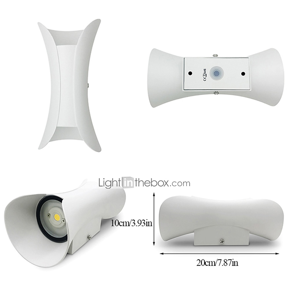 1-light 20cm zewnętrzne oświetlenie ścienne led wielokolorowe oświetlenie w górę iw dół kinkiet wewnętrzny hotele dziedzińce przejścia bramy ganek korytarz nowoczesny 90-264v 2025 - $42.99 –P1