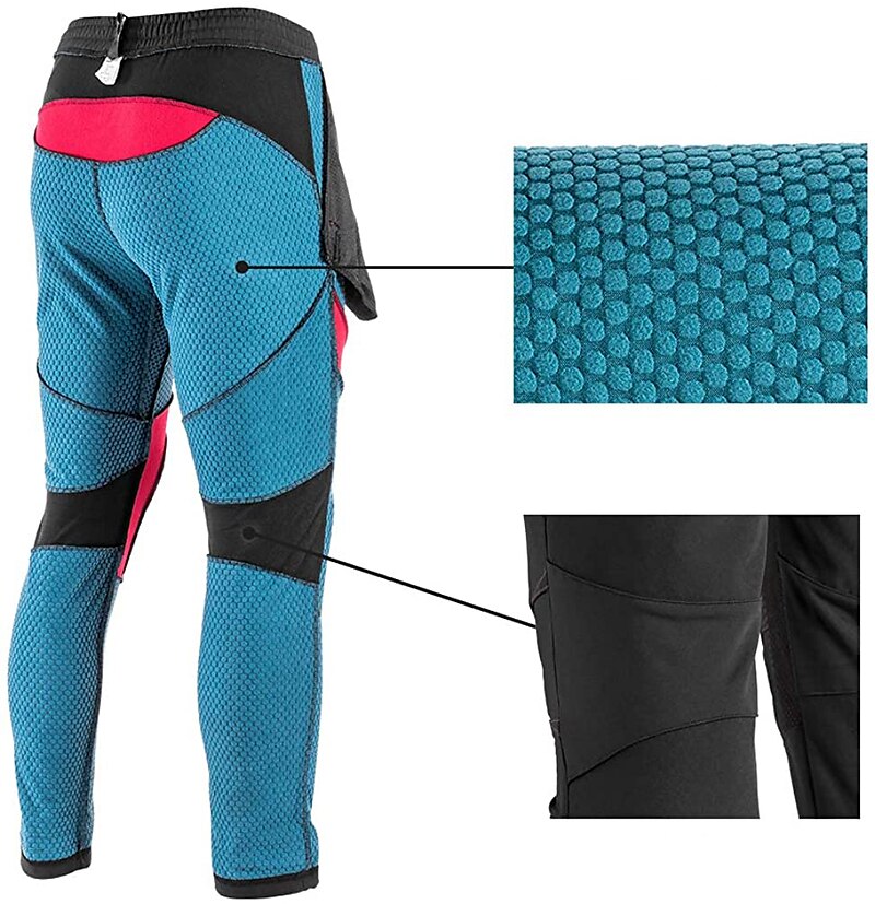 ROCKBROS Men's Winter Cycling Pants Warm Ergonomics Windproof Thermal  Bicycle Pants Bike Pants Cycling Trousers Polyester Fleece Lining 3D Pad  Sports Patchwork Black Mountain Bike Cycling Clothing 2024 - $43.99