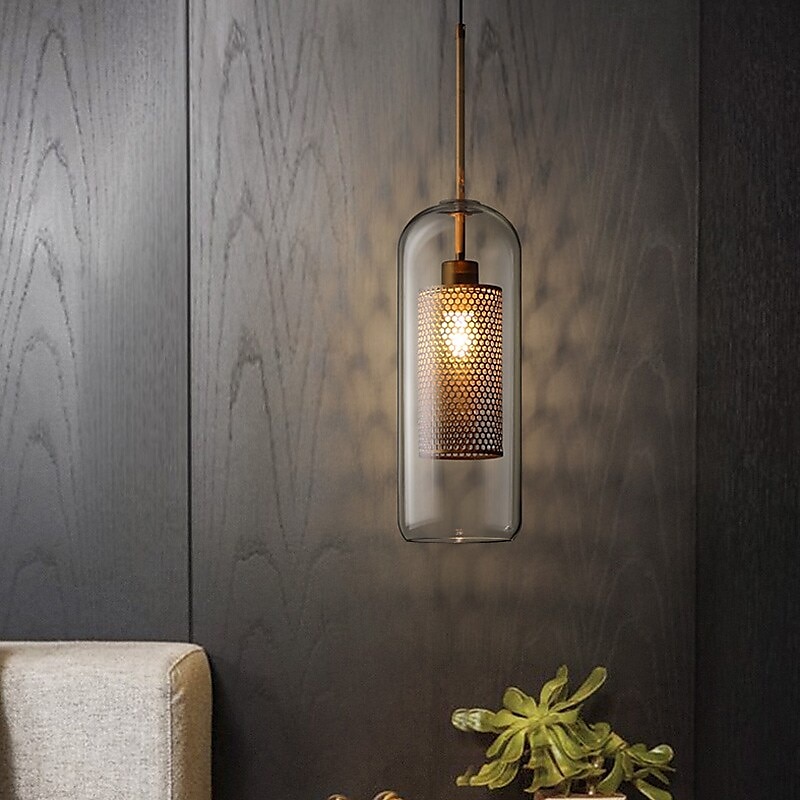 30 cm Single Design Pendant Light LED Modern Nordic Style Glass Cylinder Electroplated Lsland Lights Shops / Cafes Dining Room Lights Gift for Family Friends 110-120V 220-240V 2025 - $147.99 –P4