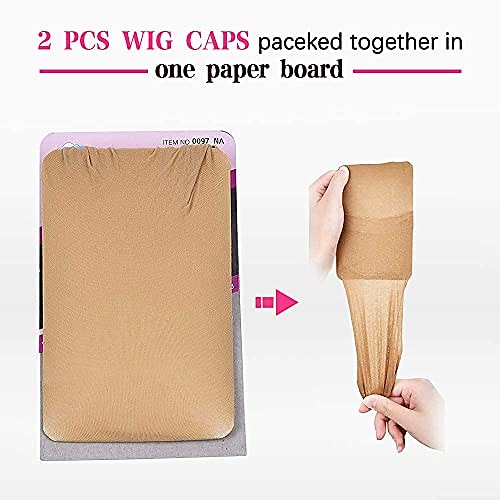 6 pieces light brown stocking wig caps stretchy nylon wig caps for women 2025 - $5.49 –P6