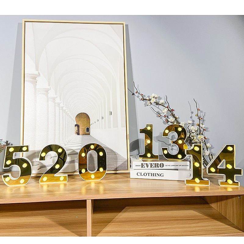 26 de litere alfabet lumina 3d nightlight litere caseta luminoasa cu led lumina de noapte revelion aa alimentat cu baterii 2026 - $16.49 –P10