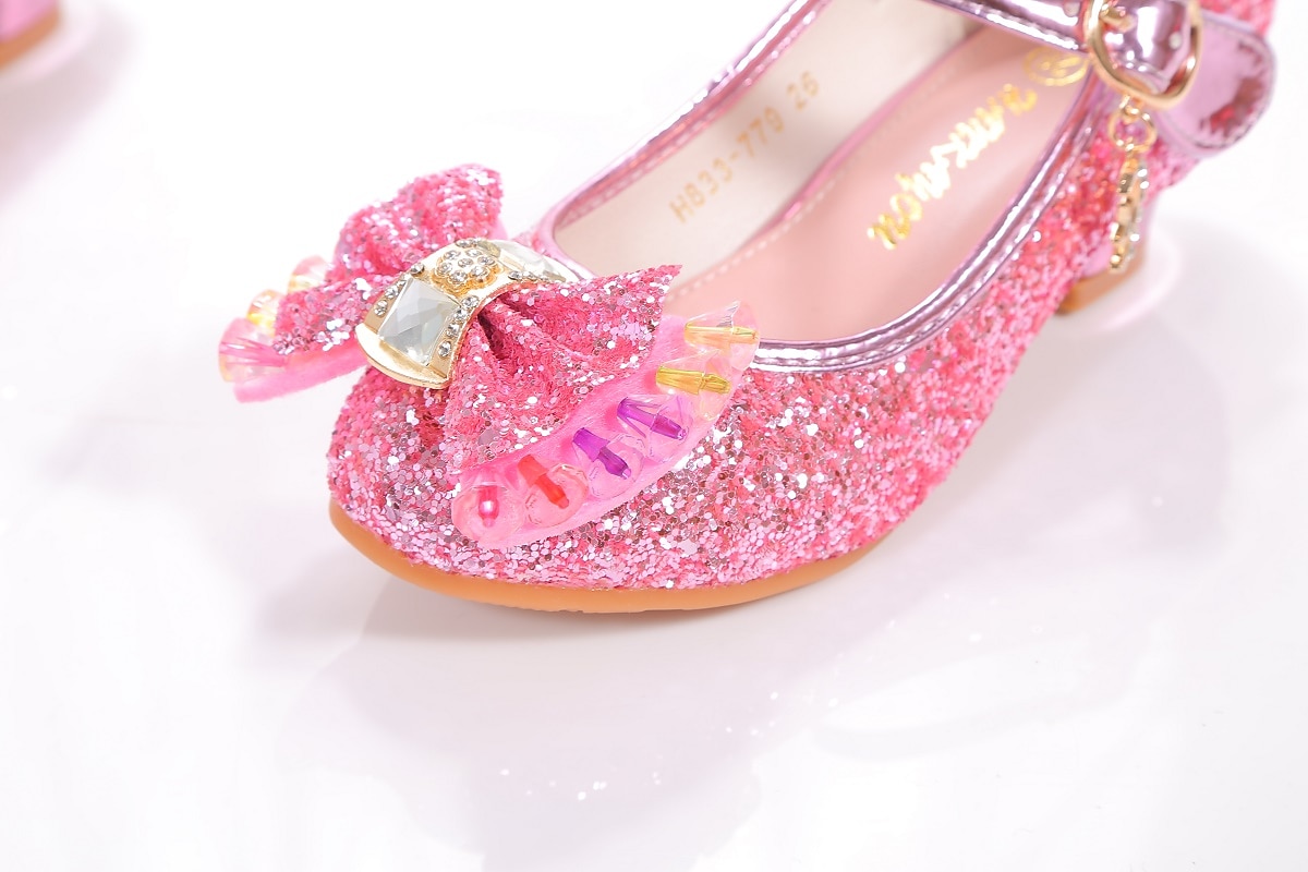 Girls' Glitter Princess Party Shoes – Sparkling Mary Jane Dress Shoes with Bow and Rhinestone Details, Perfect for Weddings and Special Occasions 2025 - $24.99 –P5
