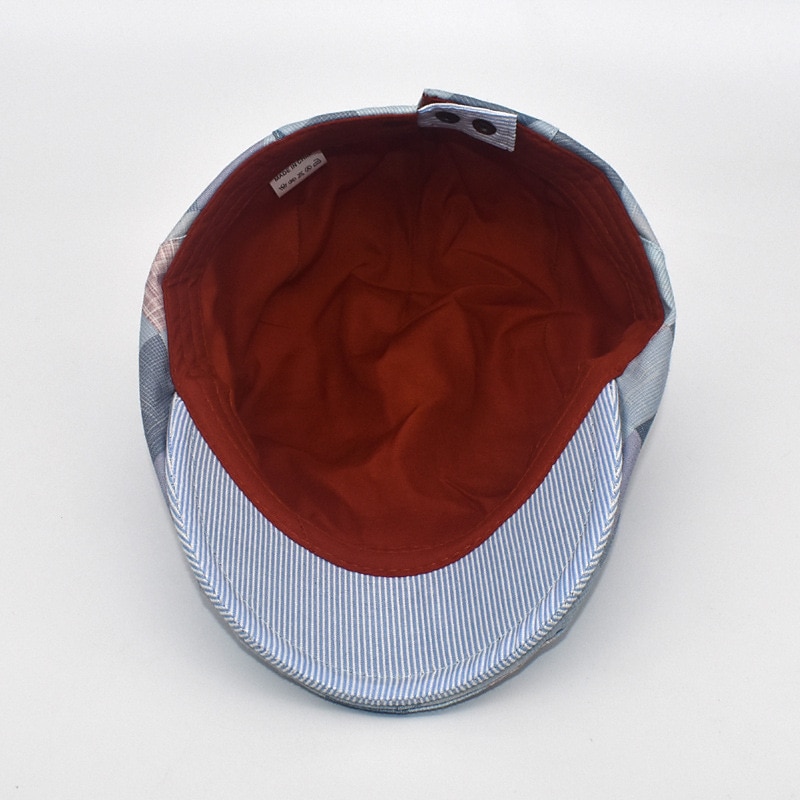 Homme Chapeau Béret Chapeau Confort Chaud Respirable Extérieur Plein Air du quotidien Imprimer Géométrique Plaid de 2025 ? $10.49 –P3