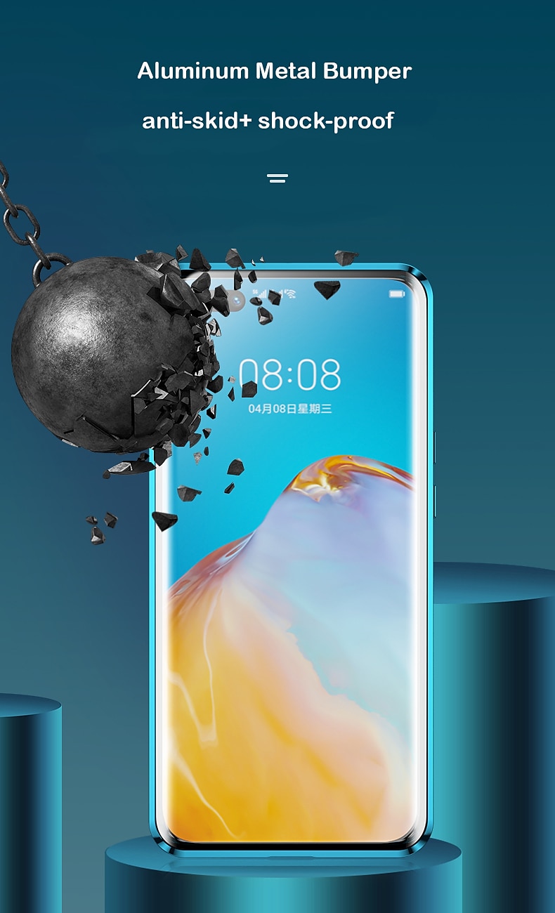 Phone Case For Samsung Galaxy S25 S23 S22 S21 Ultra Plus S20 Full Body Case Magnetic Adsorption Full Body Protective Double Sided Camera Lens Protector Transparent Tempered Glass Metal 2025 - $18.99 –P1
