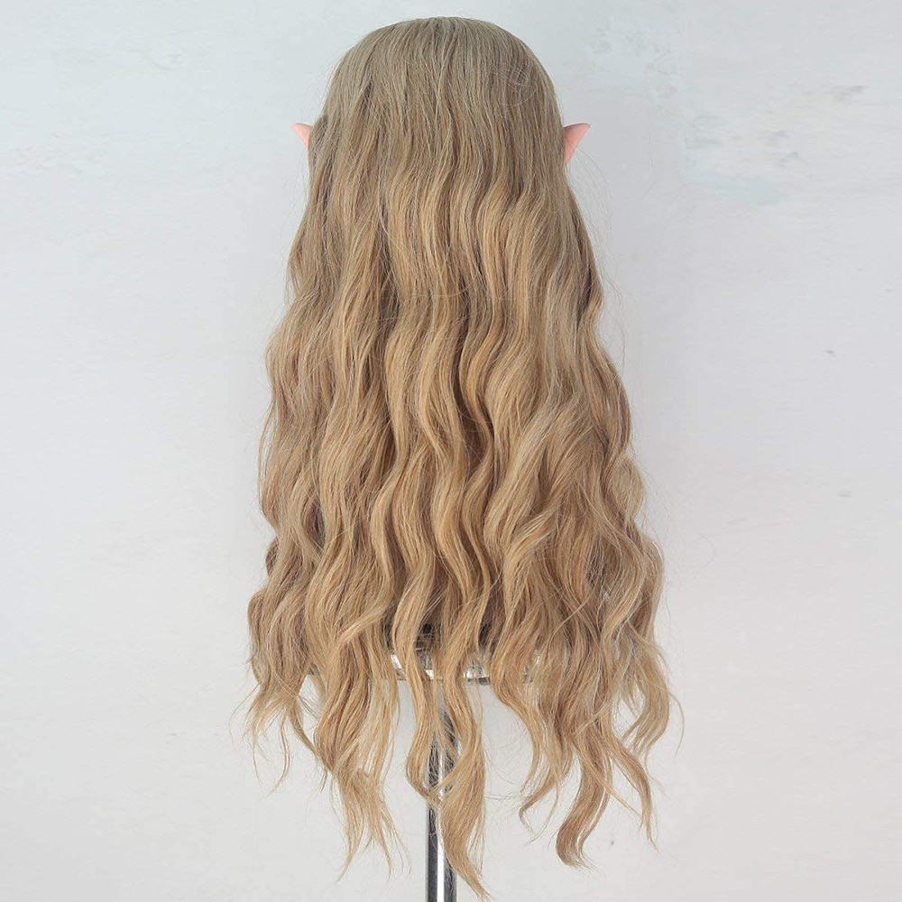 royalvirgin macchina completa parrucche sintetiche il film hobbit elf queen galadriel parrucche cosplay ondulate lunghe 613 capelli biondi cenere dorata per l'uso no orecchio parrucche di halloween del 2025 a $32.99 –P3