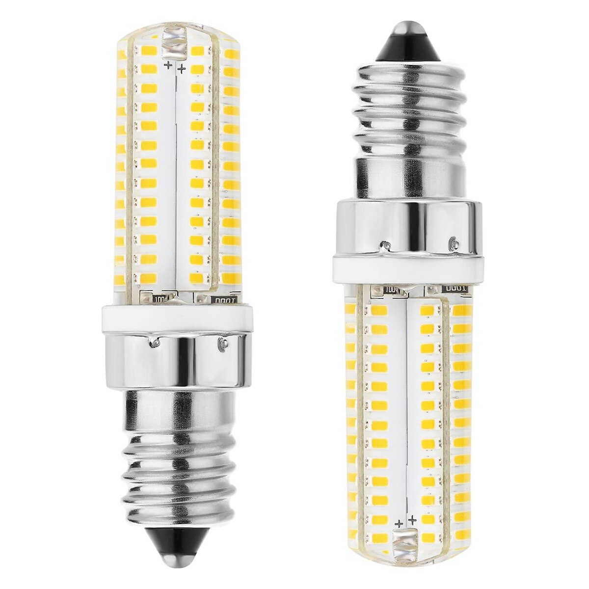 10db 5w e14 g4 g9 bi pin led fekvő villanykörte 104leds smd 3014 500lm 50w halogén megfelelő otthoni világításhoz ac110v ac220v 2025 - $21.99 –P3