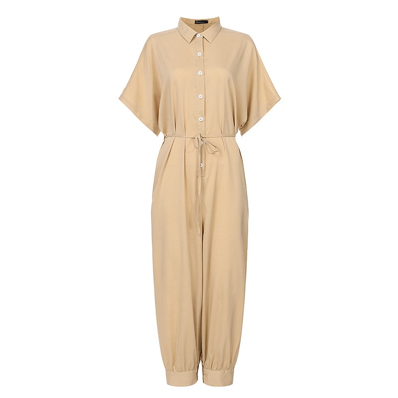 Women's Jumpsuits Deep V Loose Sleeveless Casual Print Loose Plus Size Casual Sleeveless Strappy Jumpsuit 2025 - $37.99 –P6