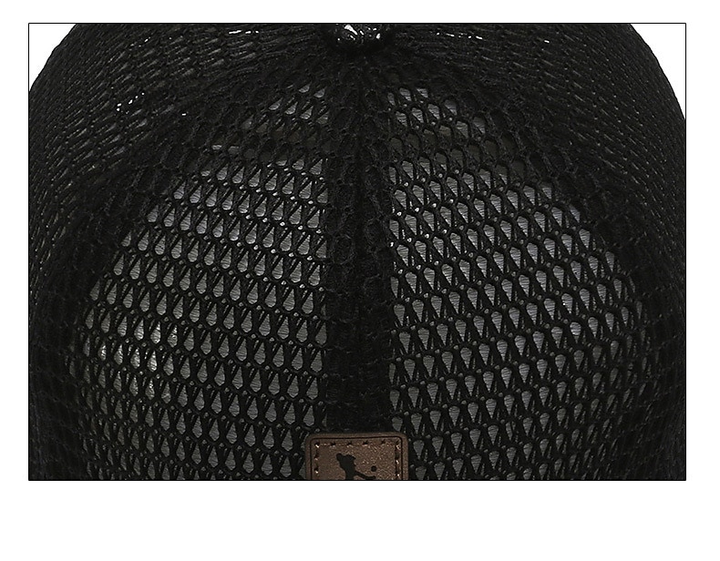 Boné de beisebol masculino boné de caminhoneiro unissex verão respirável chapéu de malha cheia preto azul marinho carta fitness resistente a ultravioleta esportes ao ar livre de 2025 por $11.49 –P9