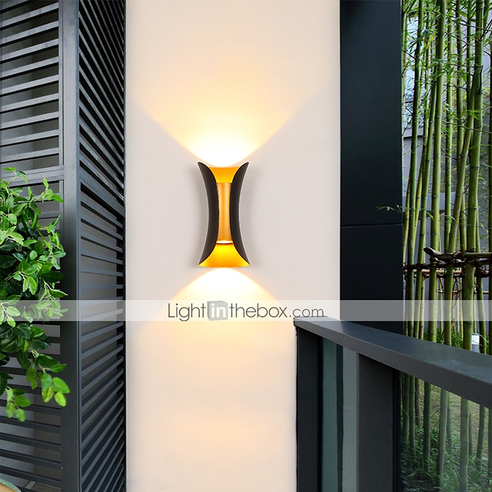 1-light 20cm zewnętrzne oświetlenie ścienne led wielokolorowe oświetlenie w górę iw dół kinkiet wewnętrzny hotele dziedzińce przejścia bramy ganek korytarz nowoczesny 90-264v 2025 - $42.99 –P4