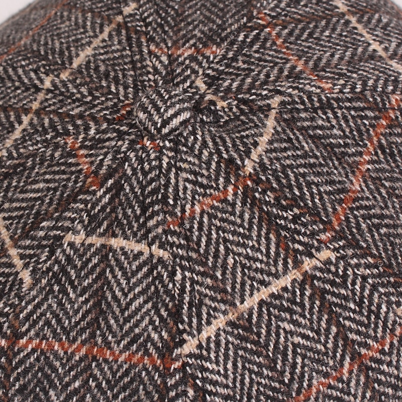 Pánské Baret Novinářský klobouk Tweed Cap Béžová Kávová Polyester Šik ven stylové Móda 20. let Venkovní Denní Jdeme ven Mříž Proti sluci 2025 - $17.99 –P6