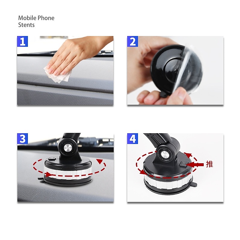 Car Phone Holder Mount Cell Phone Holder Car Solid & Durable Car Phone Holder Mount for Dashboard Windshield Long Arm Strong Suction Cell Phone Car Mount Thick Case for iPhone Samsung etc All Phones 2025 - $19.99 –P15