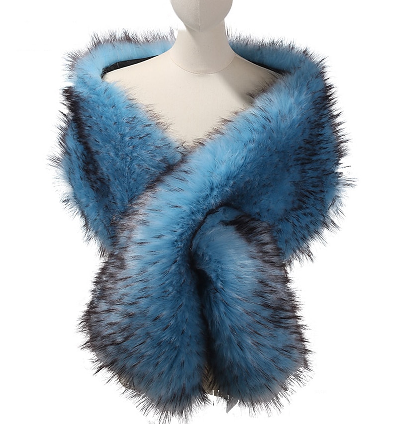 Klassiek Retro vintage Jaren 1920 Sjaal van imitatiebont Omslagdoeken The Great Gatsby Bruiloftsgast Kostuum Dames Kerstmis Carnaval Maskerade Bruiloft Bruiloft gast Feest / Uitgaan Volwassenen Sjaal 2025 - $39.99 –P8
