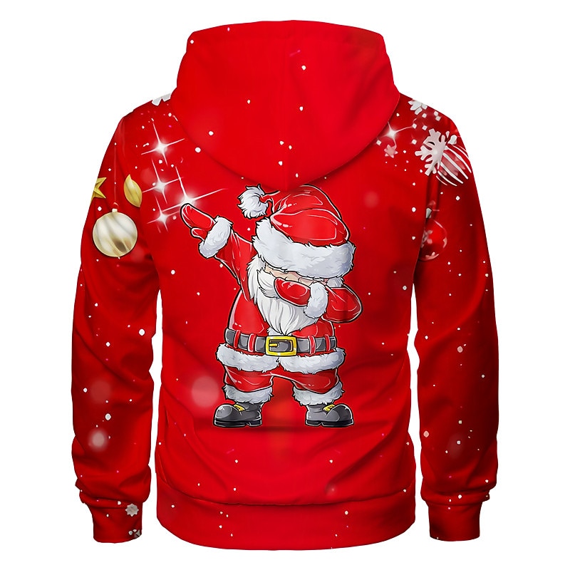 jul jultomten för män 3d huvtröjor unisex tröja gul röd kungsblå blå grön huva jultomten grafiska tryck print dagliga sport 3d print designer ledig stor och lång vår &amp;  falla 2025 - $32.99 –P3