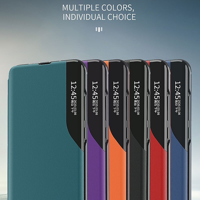 Phone Case For Samsung Galaxy S24 S22 S21 S20 Plus Ultra A54 A34 A14 A72 S10 S9 A52 A22 S25 Ultra Flip with Stand Holder Magnetic Dustproof Solid Colored TPU 2025 - $18.99 –P1