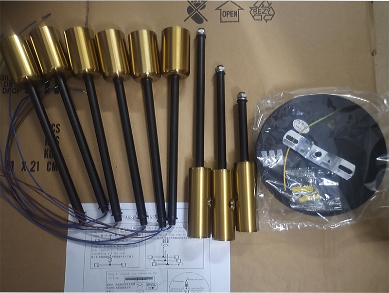 LED Ceiling Light 60 cm Sputnik Design Chandelier Metal Artistic Style Sputnik Industrial Painted Finishes Artistic Nordic Style 110-120V 220-240V 2025 - $97.99 –P10