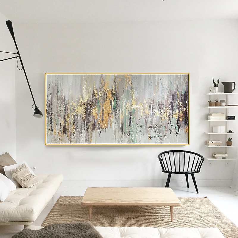 Hang målad oljemålning HANDMÅLAD Vertikal Abstrakt Landskap Modern Utan innerram (utan ram) 2025 - $114.99 –P5