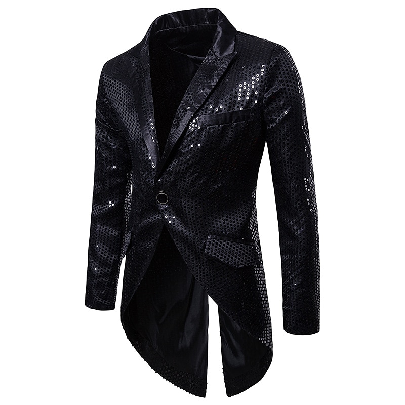 Black Sequin Blazer: Men's Christmas Outfits