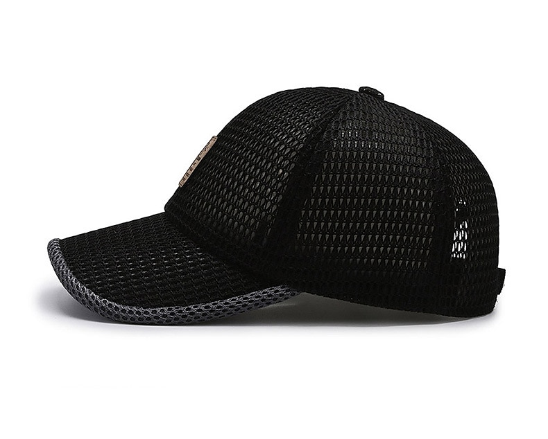 Boné de beisebol masculino boné de caminhoneiro unissex verão respirável chapéu de malha cheia preto azul marinho carta fitness resistente a ultravioleta esportes ao ar livre de 2025 por $11.49 –P4