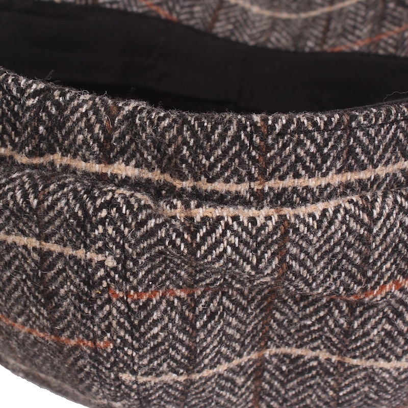 Pánské Baret Novinářský klobouk Tweed Cap Béžová Kávová Polyester Šik ven stylové Móda 20. let Venkovní Denní Jdeme ven Mříž Proti sluci 2025 - $17.99 –P5