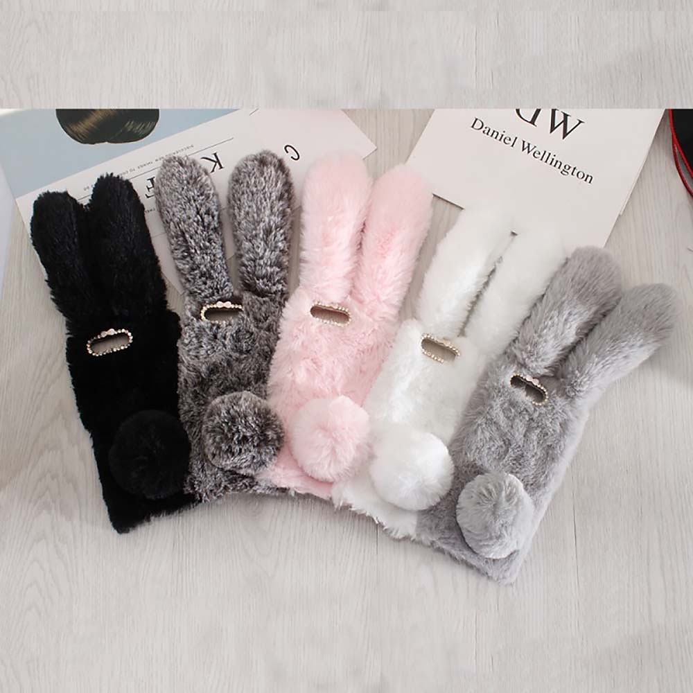 Puhelimen kuori iPhone 16e iPhone 16 iPhone 15 Pro Max Plus iPhone 14 13 12 11 Pro Max Mini X XR XS Max 8 7 Plus takakansi naisille tytöille lämmin iskunkestävä jäniksen tekstiili TPU 2025 - $14.99 –P2