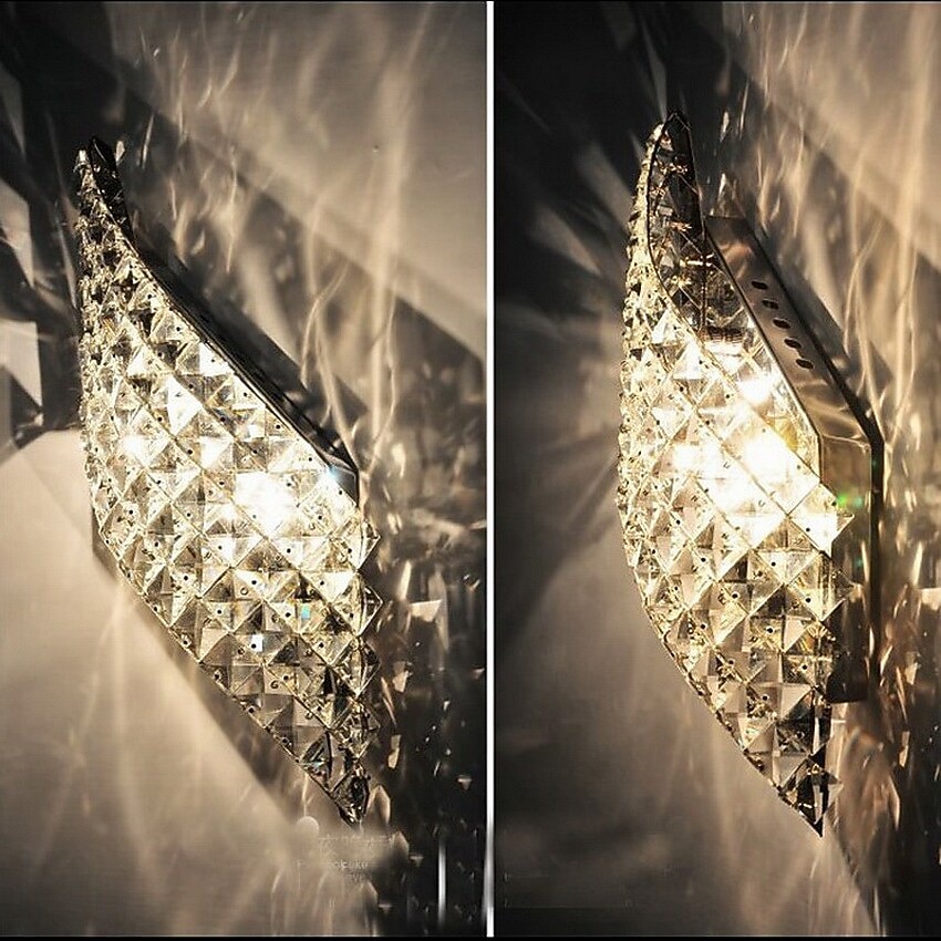 38 см современный прихожей кристалл дизайн заподлицо настенные светильники светодиодный металлический настенный светильник 110-120 в 220-240 в 20 Вт / g4 2026 - $99.99 –P2