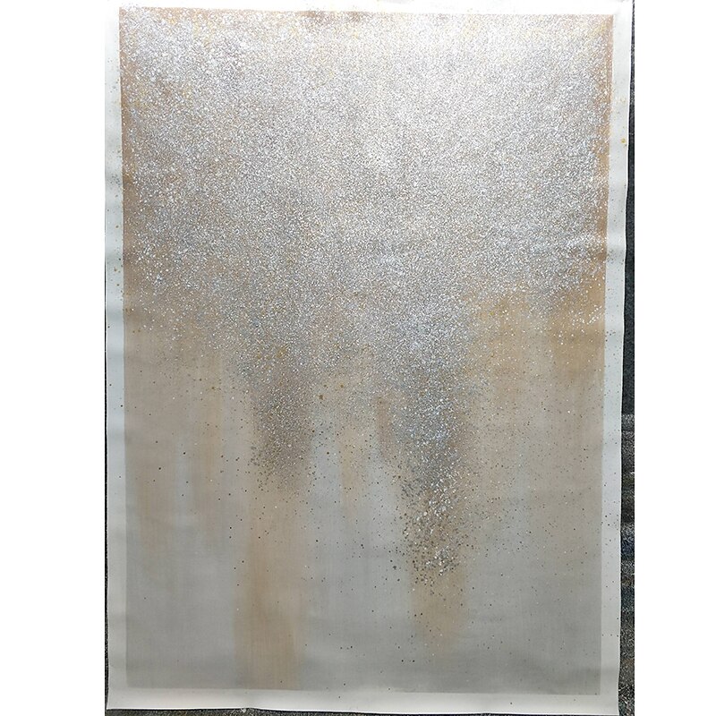 argento dorato cielo stellato pittura a olio astratta 100% fatto a mano dipinto a mano arte della parete su tela decorazione della casa arredamento tela arrotolata senza cornice non allungata del 2025 a $97.99 –P10