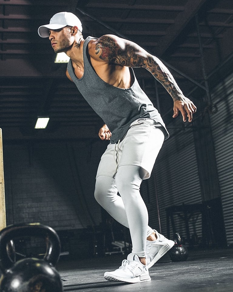 Men's Running Tank Top Workout Tank Sleeveless Vest / Gilet Summer Cotton Breathable Quick Dry Yoga Fitness Running Sportswear Activewear Black White Green 2026 - $13.99 –P16