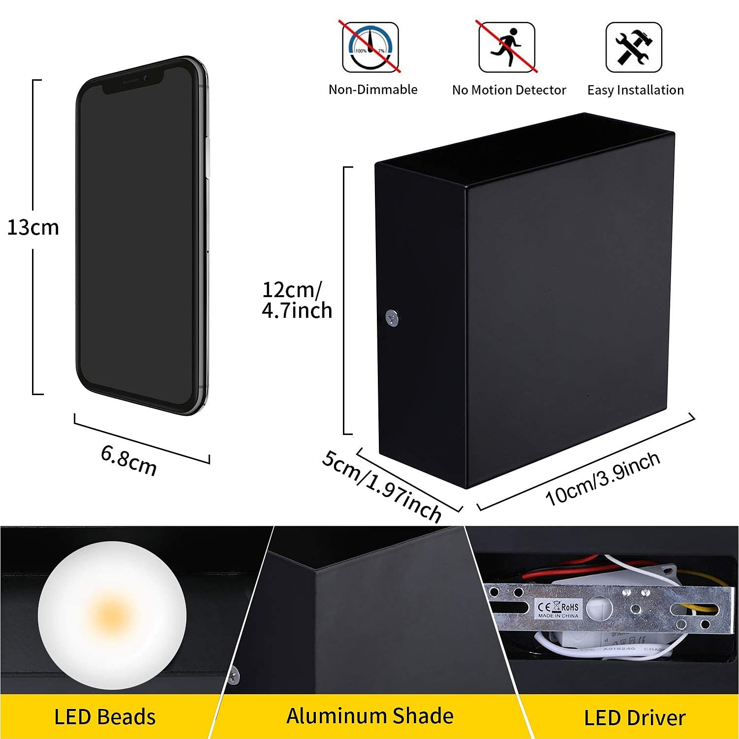 В помещении LED Внутренние настенные светильники Гостиная Офис Алюминий настенный светильник IP20 85-265V 10 W 2025 - $42.99 –P2