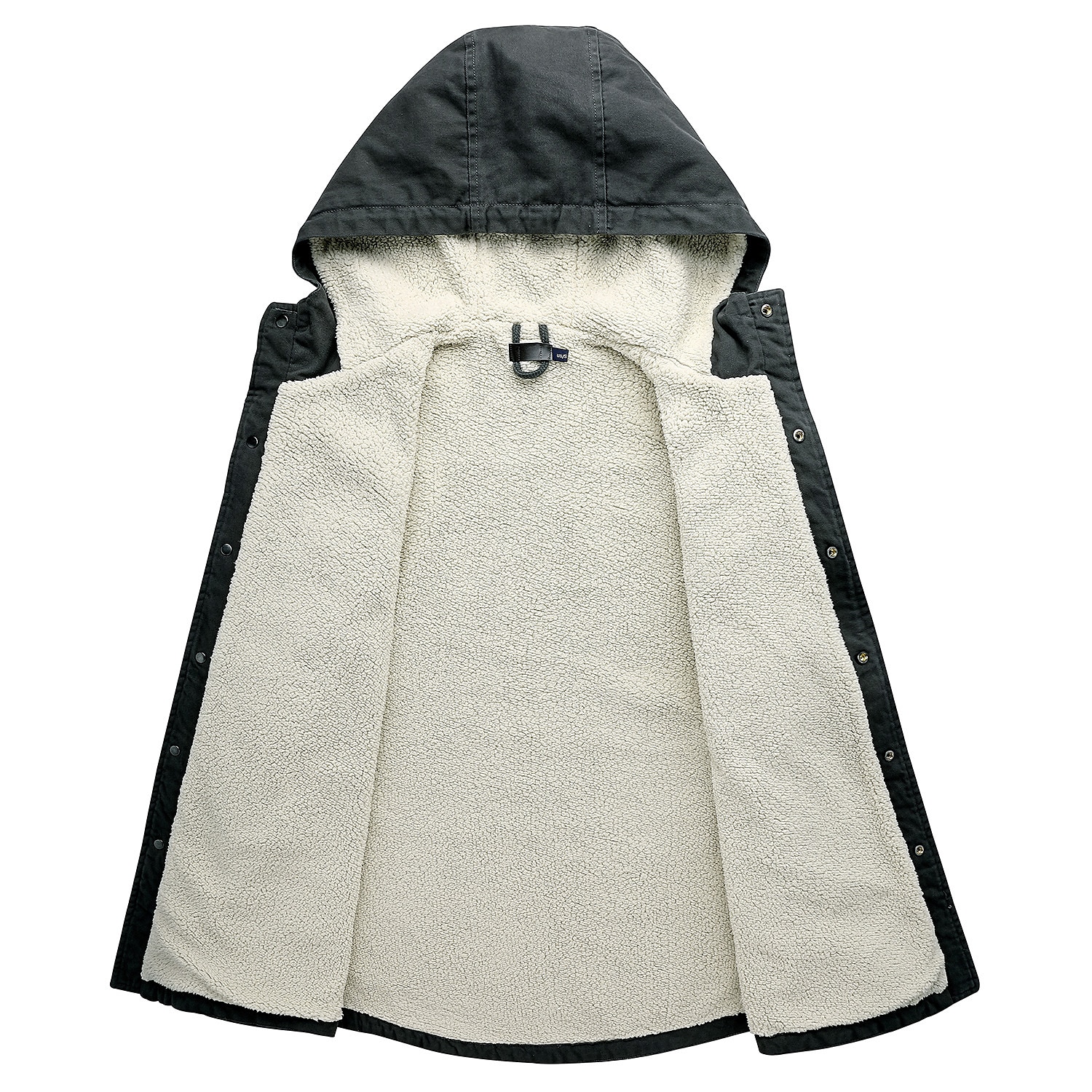 veste de chemise à capuche en molleton doublée de sherpa pour hommes veste rembourrée manteau de travail en flanelle chemise boutonnée veste d'hiver en plein air thermique chaud coupe-vent léger survêtement léger parka chasse ski snowboard pêche de 2025 ? $66.99 –P4