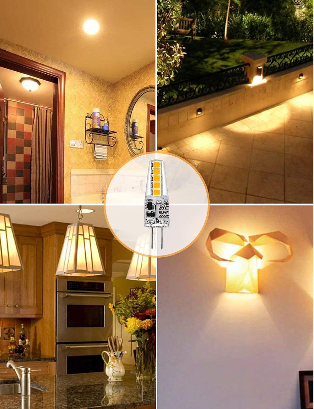 10st g4 led lamp niet-dimbare ac220v g4 bi-pin gloeilamp 1.5w (20w halogeenlamp vervanging) warm wit en wit twee kleurtemperatuur 2025 - $20.99 –P9