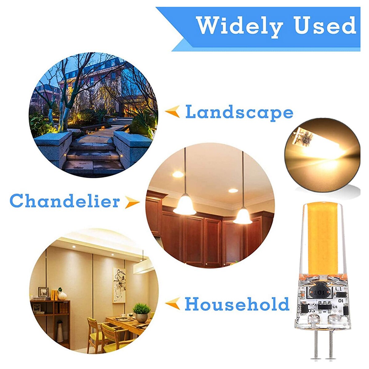 10PCS 6PCS 2PCS G4 G9 E14 LED Bulb 5W Replaces 50W Halogen Bulb 2508-COB Mini Bulb for Cabinet Landscape Chandelier Light Appliance Bulbs AC220V 2025 - $12.49 –P4