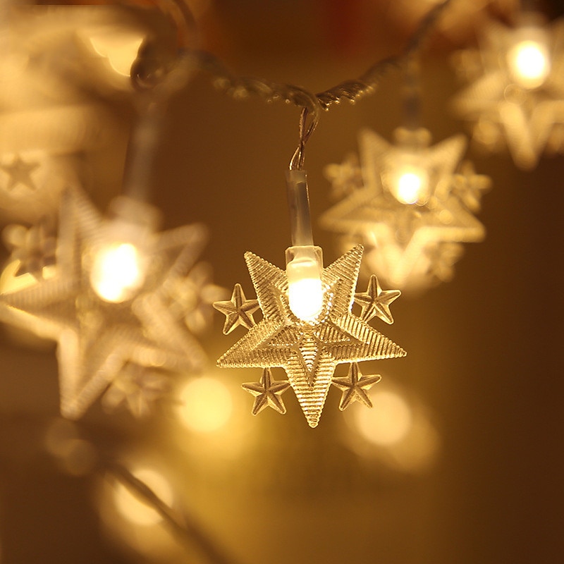 Guirlande lumineuse élégante pour réception de mariage, alimentée par piles AA, étoiles sphériques à LED, étanche, éclairage extérieur/intérieur, éclairage chaleureux pour la décoration du nouvel an de 2025 ? $10.99 –P5