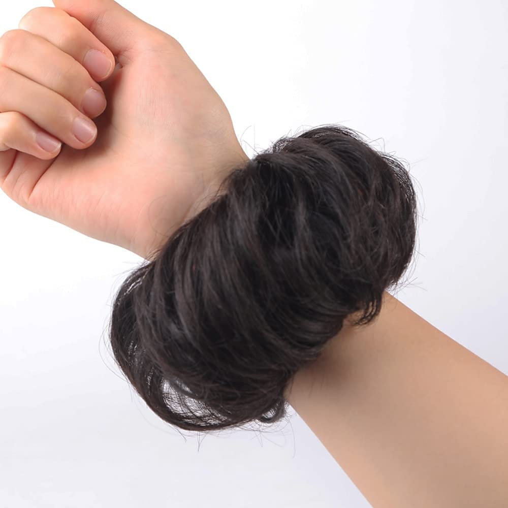 Wodemate 100% Human Hair Bun 1 PCS Messy Bun Hair Piece Extension Curly Natural Bun Hair Pieces for Women/Kids 2025 - $20.99 –P1