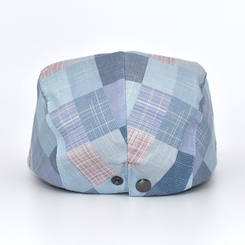 Homme Chapeau Béret Chapeau Confort Chaud Respirable Extérieur Plein Air du quotidien Imprimer Géométrique Plaid de 2025 ? $10.49 –P1
