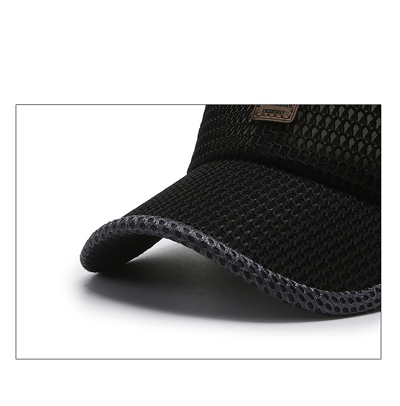 Boné de beisebol masculino boné de caminhoneiro unissex verão respirável chapéu de malha cheia preto azul marinho carta fitness resistente a ultravioleta esportes ao ar livre de 2025 por $11.49 –P8