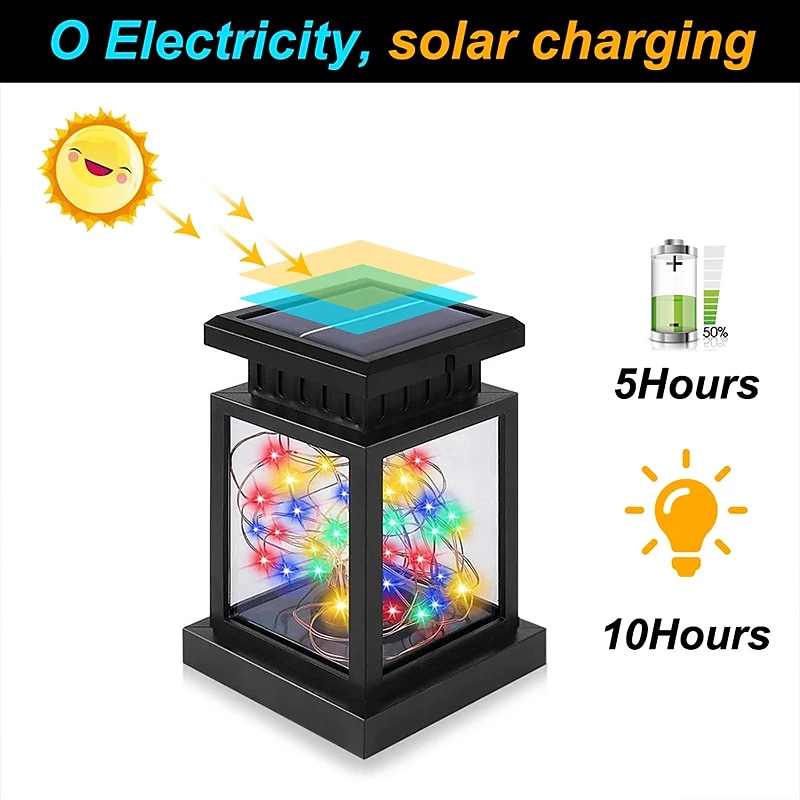 Solar Light 1PC,Outdoor Lights Lantern Waterproof Hanging Solar Lantern 30LEDs Night Light String for Garden Patio  Holiday Party Decoration 2026 - $16.99 –P6