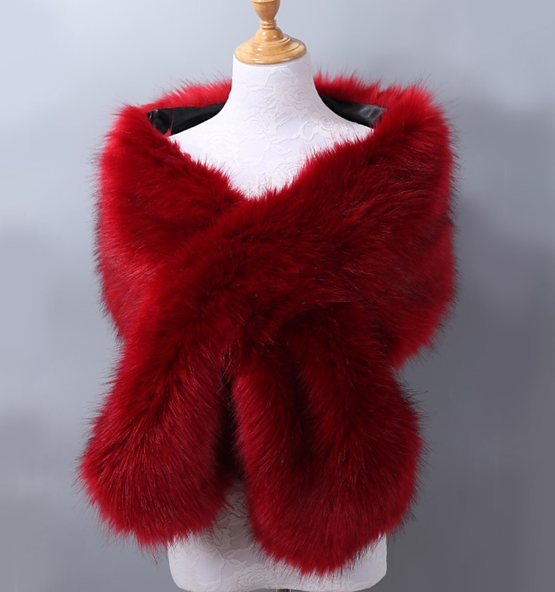 Klassiek Retro vintage Jaren 1920 Sjaal van imitatiebont Omslagdoeken The Great Gatsby Bruiloftsgast Kostuum Dames Kerstmis Carnaval Maskerade Bruiloft Bruiloft gast Feest / Uitgaan Volwassenen Sjaal 2025 - $39.99 –P5