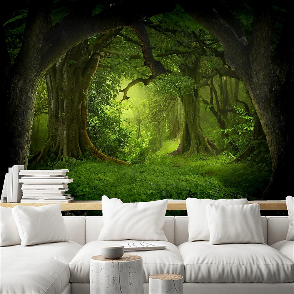 Cool Wallpapers Nature Forest Wallpaper Wall Mural Wall Sticker Covering Print Peel and Stick Removable Self Adhesive Secret Forest PVC / Vinyl Home Decor 2025 - $57.99 –P6