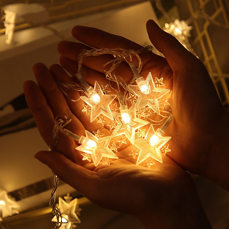 Guirlande lumineuse élégante pour réception de mariage, alimentée par piles AA, étoiles sphériques à LED, étanche, éclairage extérieur/intérieur, éclairage chaleureux pour la décoration du nouvel an de 2025 ? $10.99 –P6