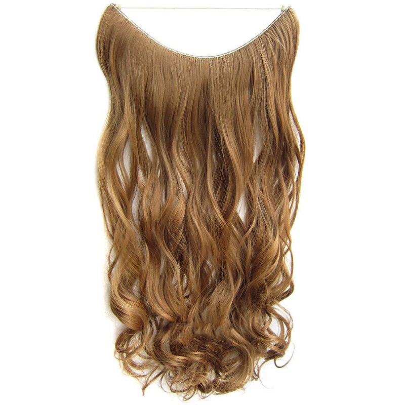 No Clip No Glue Invisible Halo Hair Extension 24inch Long Wavy Hair Synthetic Heat Resistant String Hairpiece 2025 - $19.49 –P11
