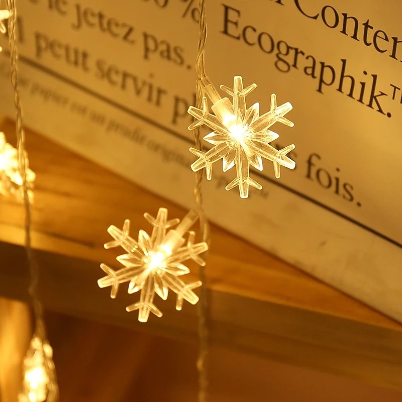 Guirlande lumineuse élégante pour réception de mariage, alimentée par piles AA, étoiles sphériques à LED, étanche, éclairage extérieur/intérieur, éclairage chaleureux pour la décoration du nouvel an de 2025 ? $10.99 –P15