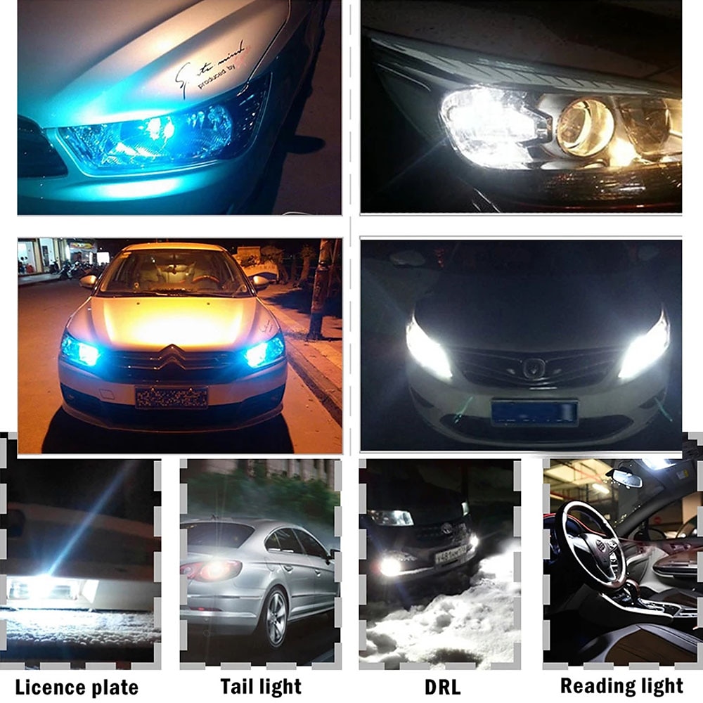 10pcs 4pcs 2pcs 0.8W LED Light Bulb 100lm T10 8 LED Beads SMD 2835 for License Plate Dome Map Light 12V 2025 - $5.49 –P4