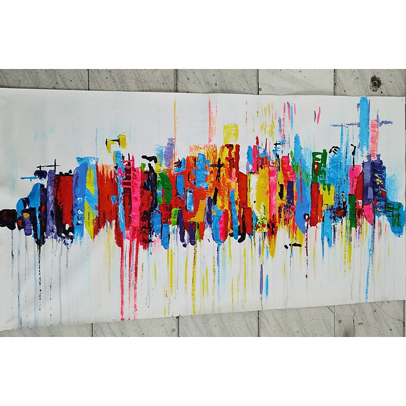 Handmade Oil Painting Canvas Wall Art Decoration Colorful Abstract Modern for Home Decor Rolled Frameless Unstretched Painting 2025 - $166.99 –P1