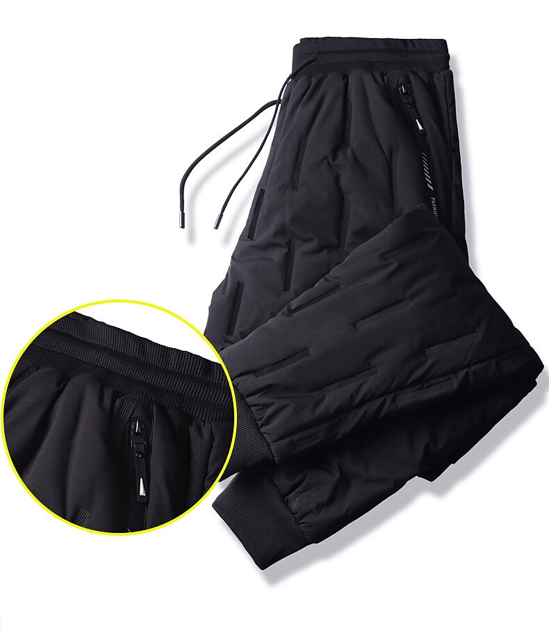 Férfi Munka nadrág Fleece bélelt nadrág Túrázás lefelé nadrág Télikabát Tél Ősz Külső Melegen tartani Szélbiztos Könnyű Kopásállóság Alsók Fekete Halászat Mászás Tengerpart L XL XXL XXXL 4 XL 2026 - $46.99 –P2