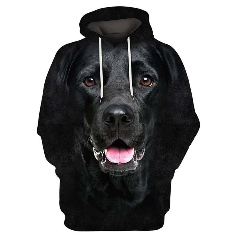 Hombre Perro Estampados Sudadera Sudaderas Sudadera Manga Larga Sudadera con capucha Con Capucha Ropa deportiva Impresión 3D Casual Diario Deportes 1 2 Estampado Bolsillo delantero Primavera & Otoño 2025 - $29.99 -P2