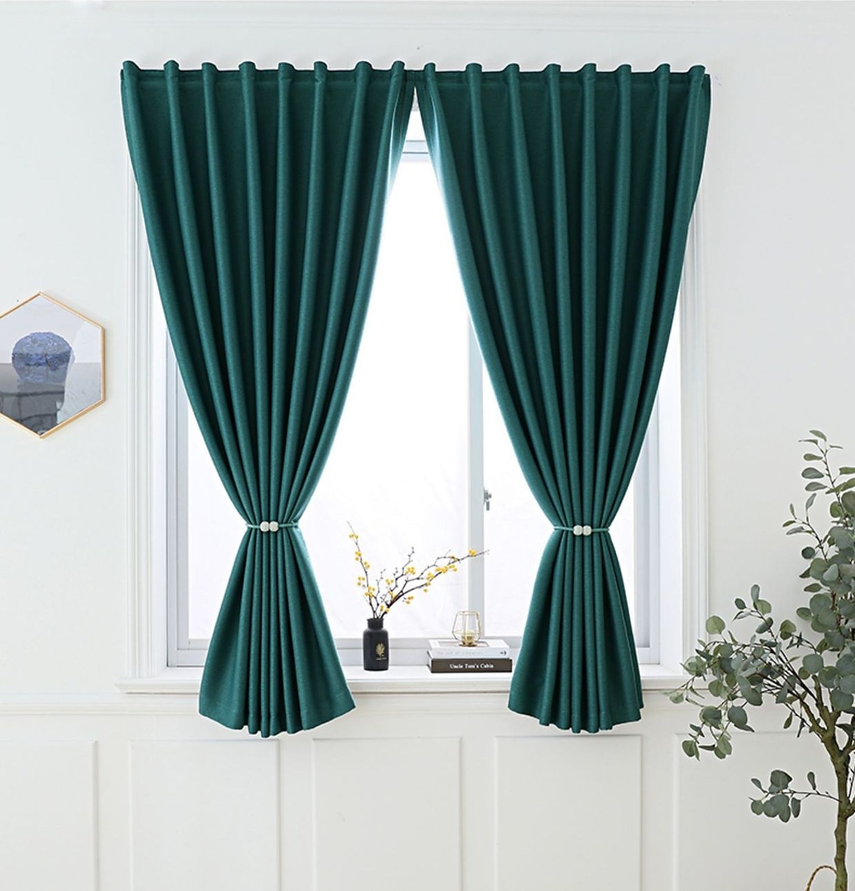 Punch Free Velcro Blackout Curtain for Living Room Bedroom Window Curtain  Easy Install Drapes Blinds Kitchen Window(Width*height) 2024 - $20.99