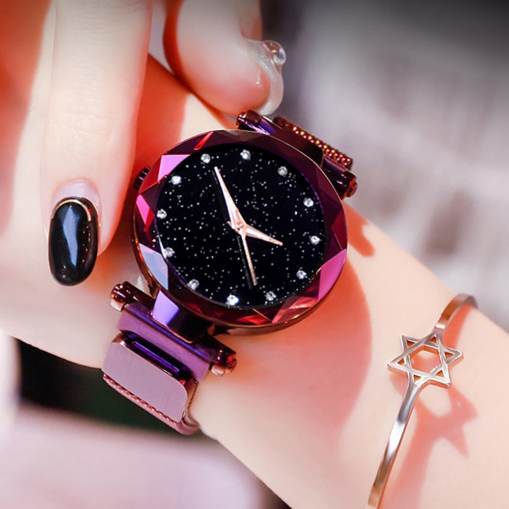 Orologio da polso Quarzo per Da donna Analogico Quarzo stella splendente Moda Lusso Informale Bling Con diamantini Lega Lega del 2025 a $13.99 –P5