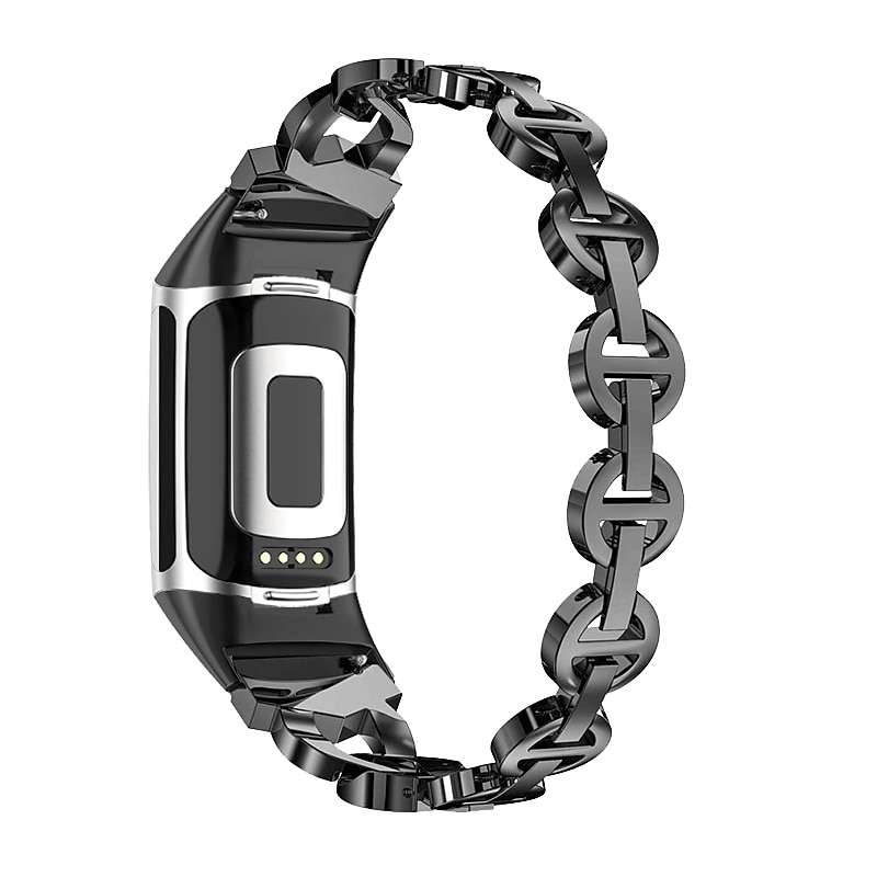 Uita-Band pentru Fitbit Charge 5 Oțel inoxidabil Înlocuire Curea Bling Diamond Bratara de bijuterii Brăţară 2026 - $19.99 –P2
