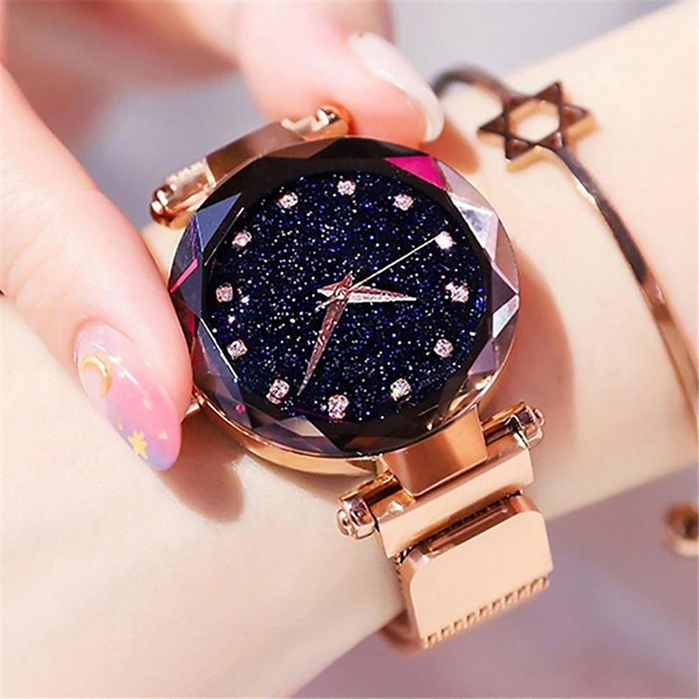 Orologio da polso Quarzo per Da donna Analogico Quarzo stella splendente Moda Lusso Informale Bling Con diamantini Lega Lega del 2025 a $13.99 –P7