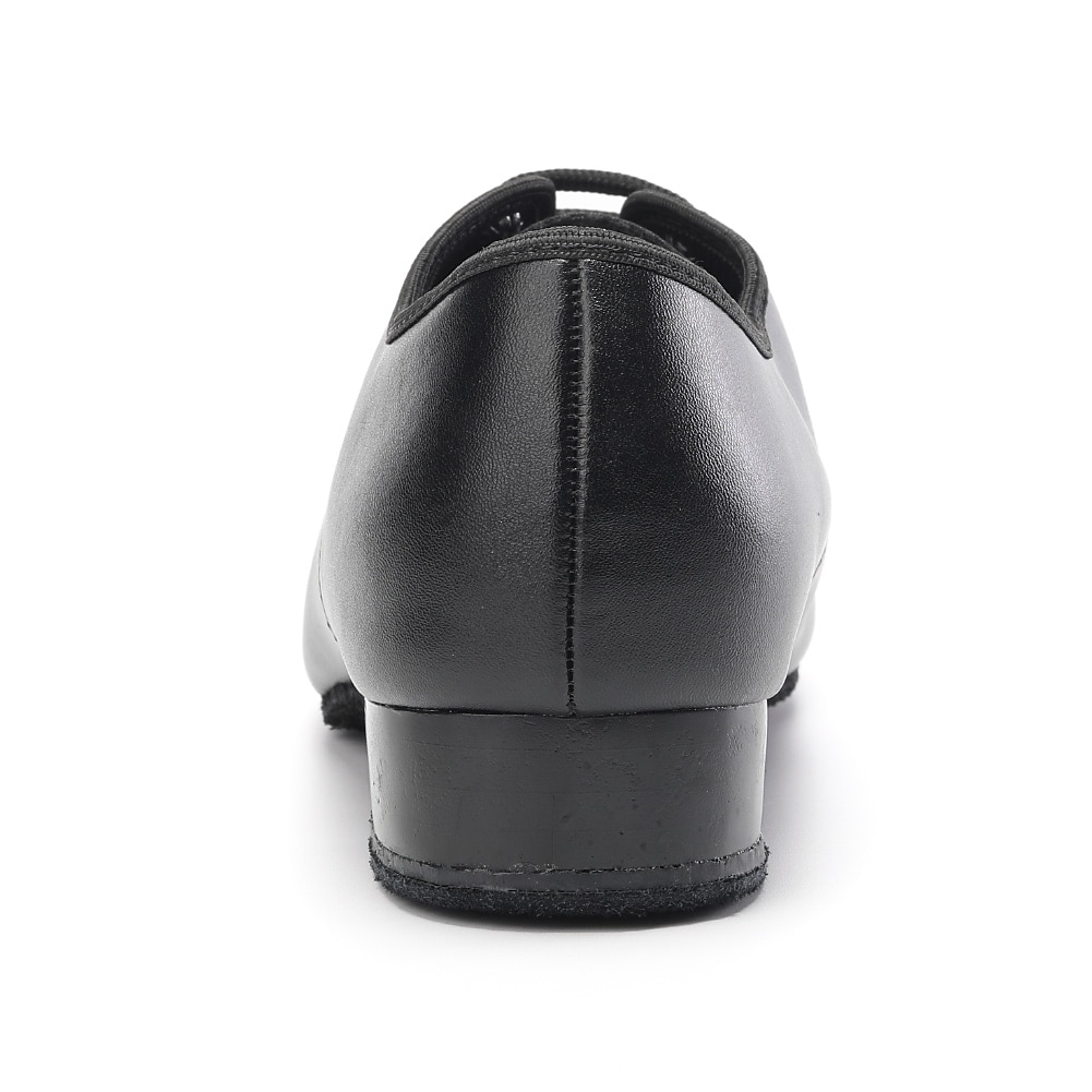 sapatos de dança de salão masculinos em couro envernizado preto – design com cadarço e sola de camurça para um desempenho suave de 2025 por $34.99 –P9